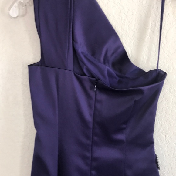 Eliza J satin purple dress with jewels - Picture 6 of 6